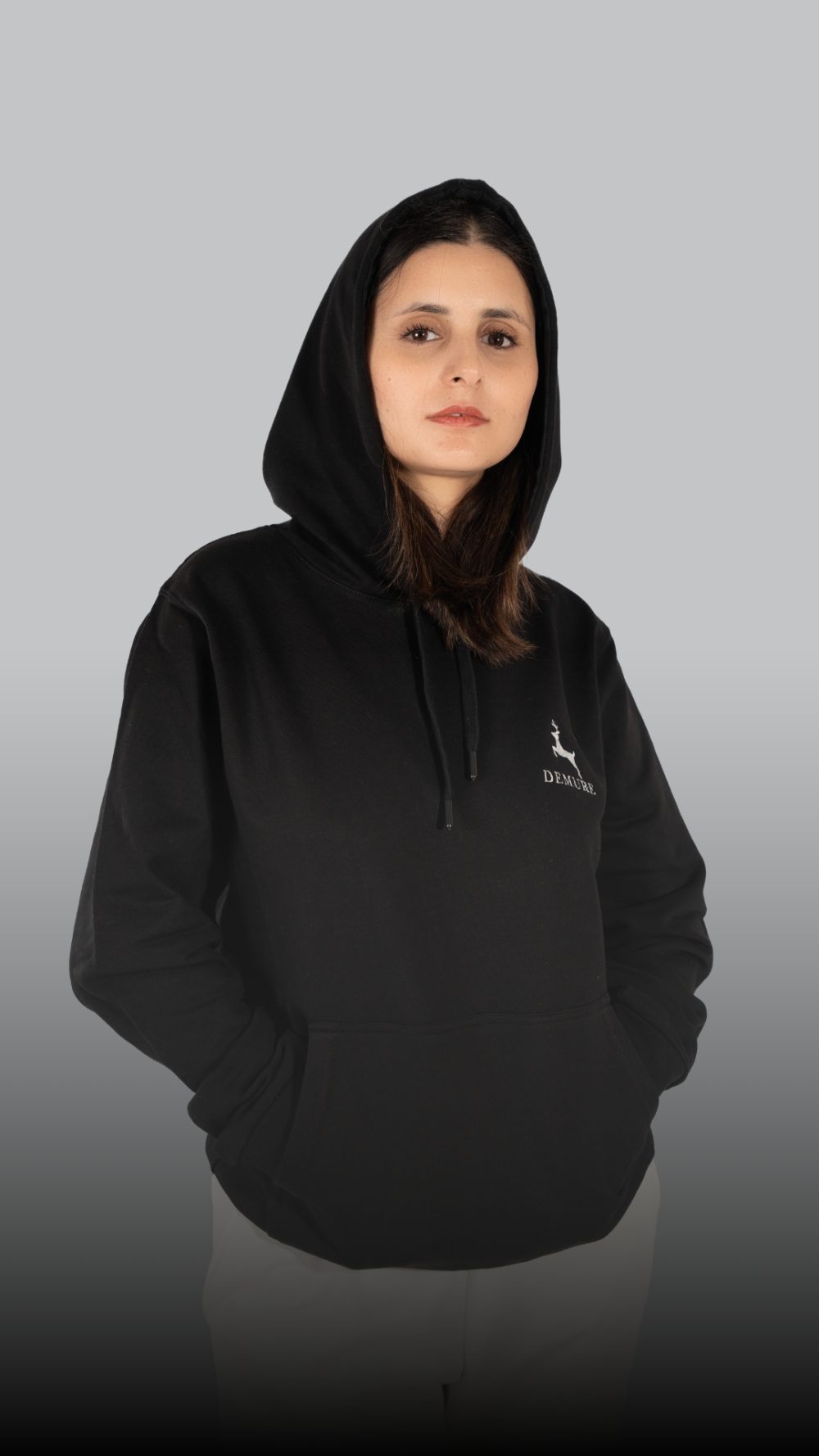 Timeless Unisex Black French Terry Hoodie