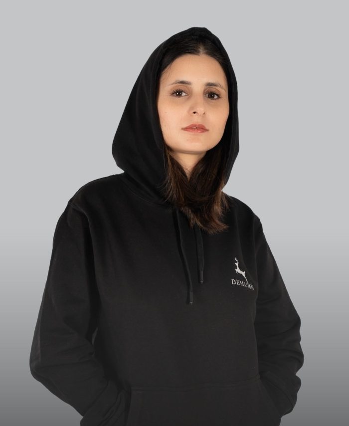 Timeless Unisex Black French Terry Hoodie