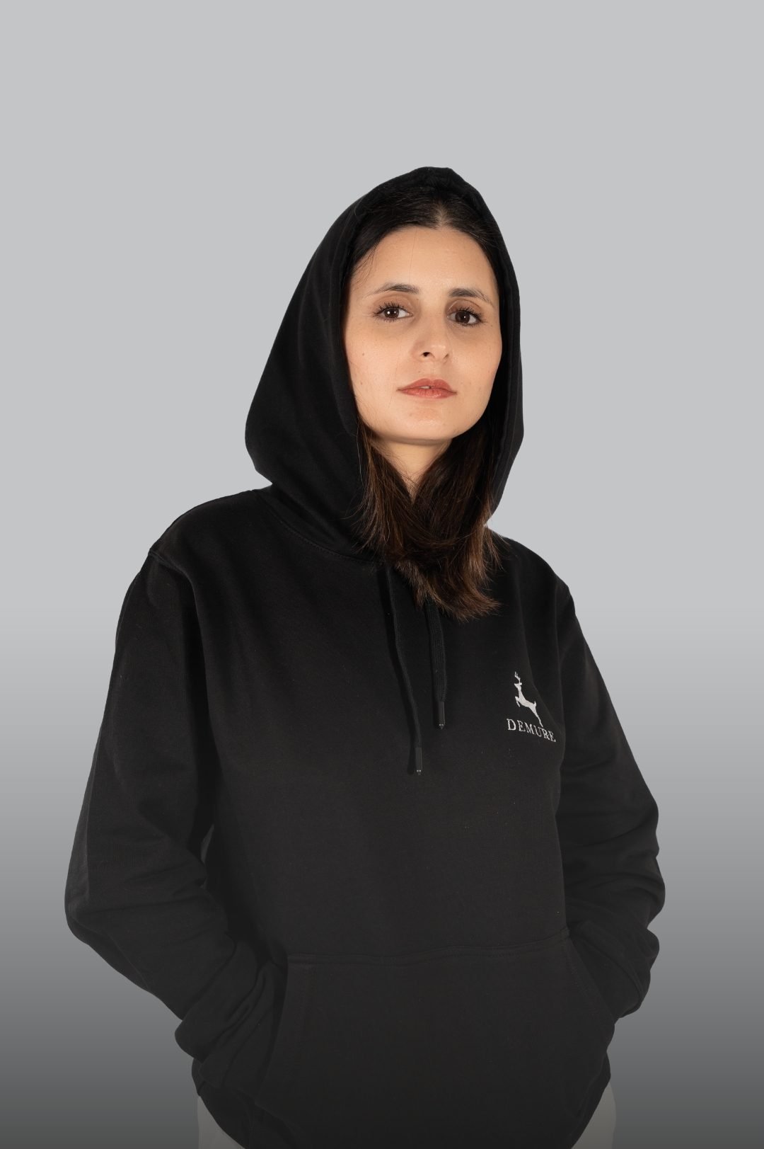 Timeless Unisex Black French Terry Hoodie
